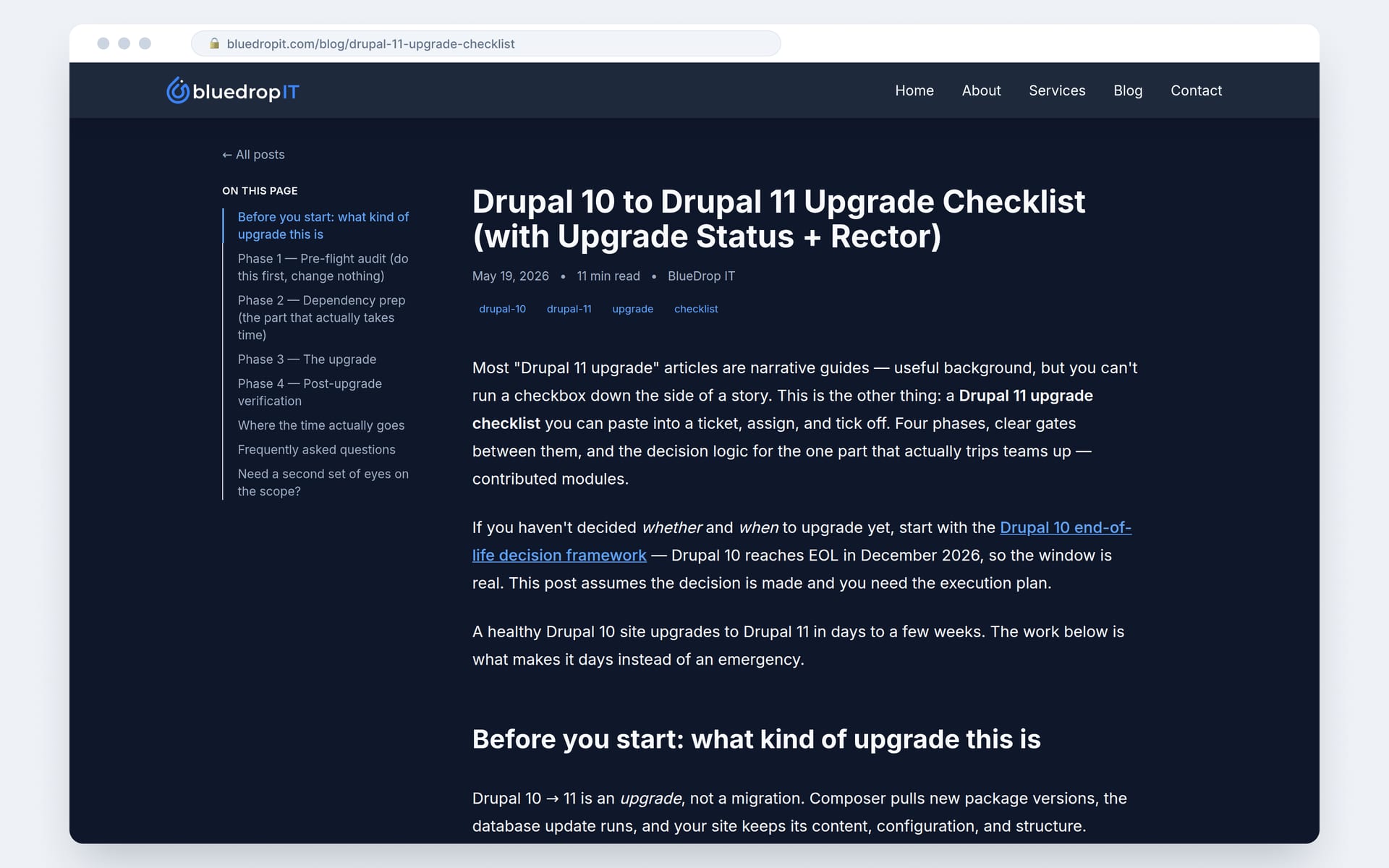 Blog & content