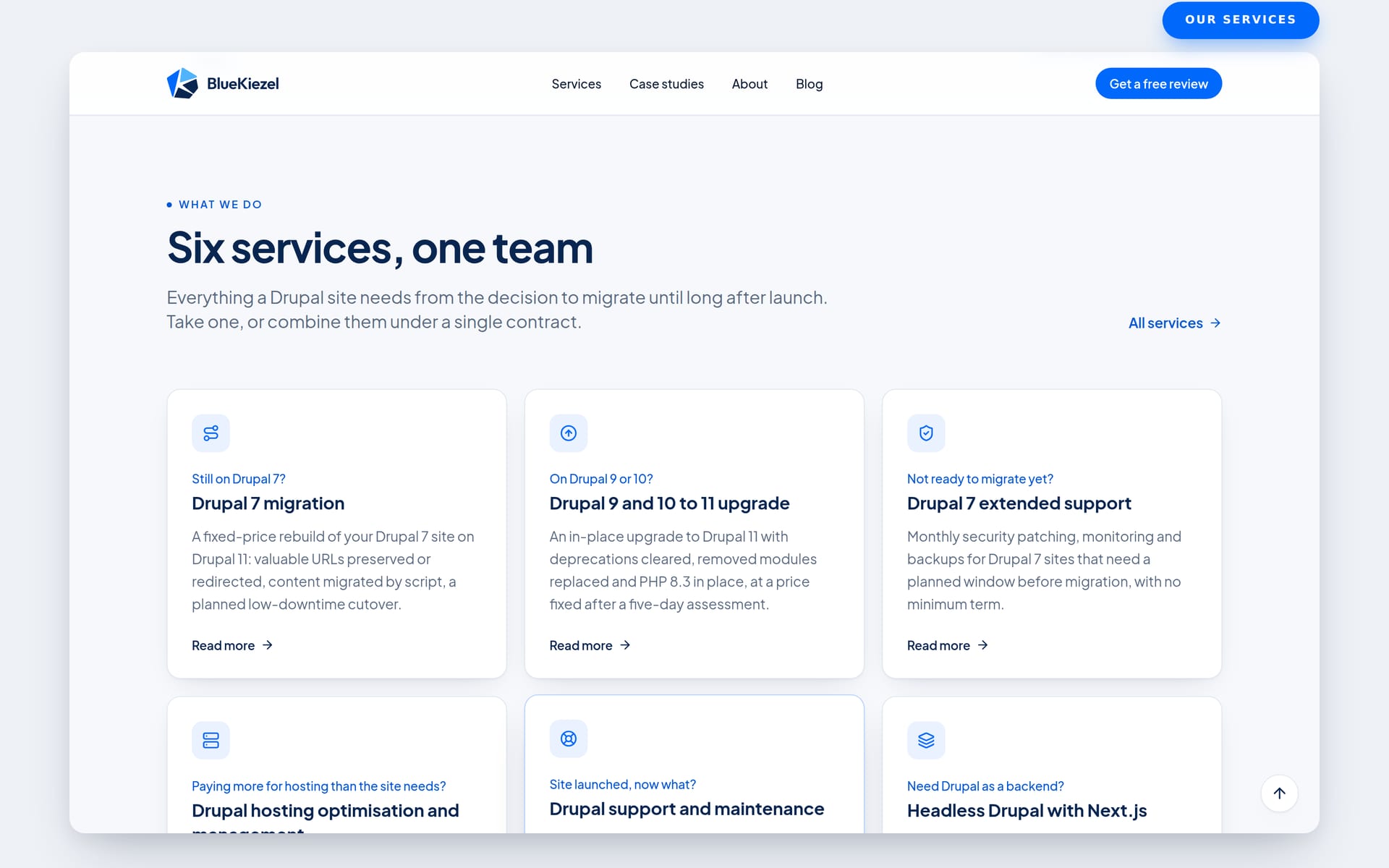 Six services, one team